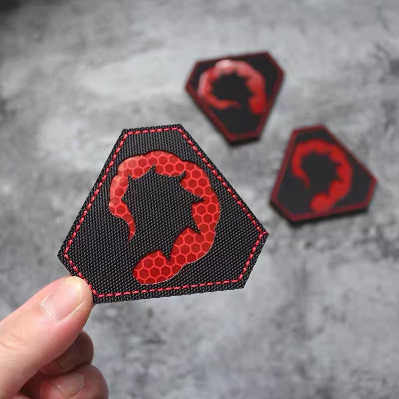 Custom Laser Cut Reflective Patches